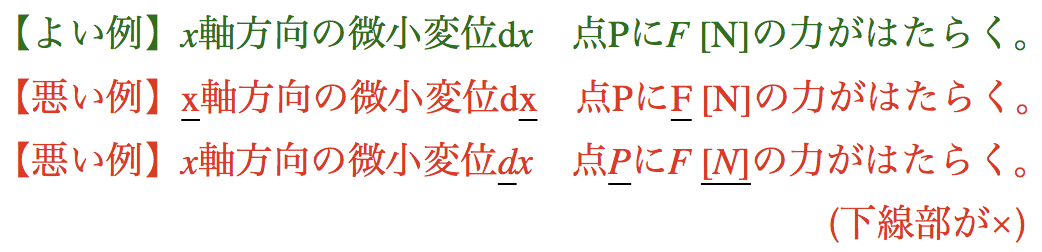 文字変数・文字定数の見本